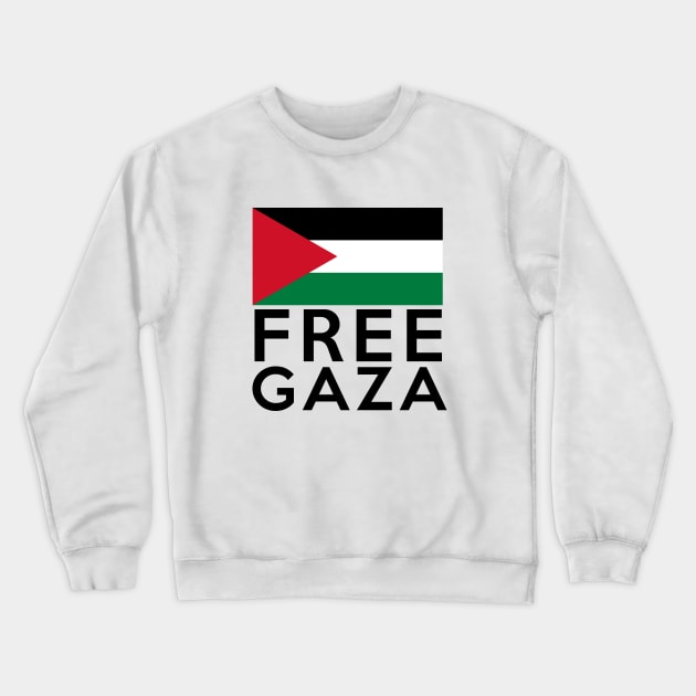 Free Gaza Crewneck Sweatshirt by omardakhane